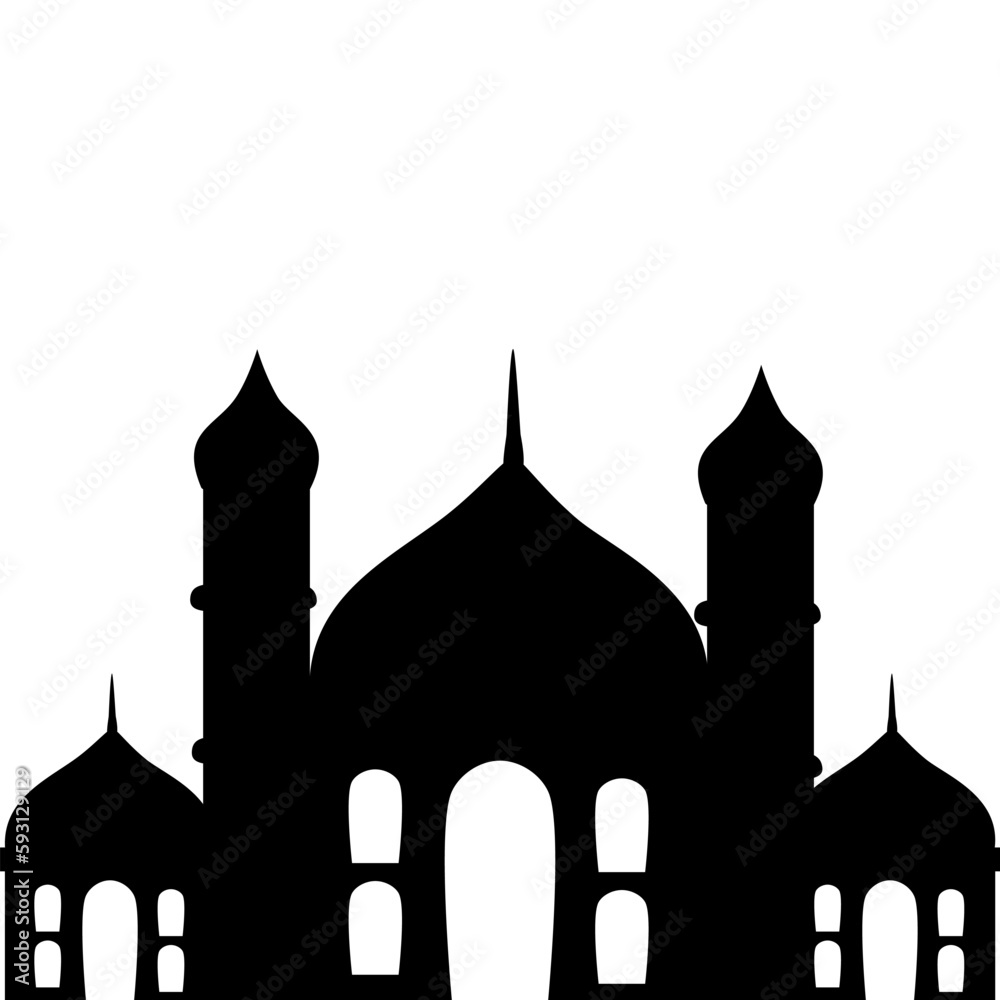 Mosque Silhouette Islamic Ornament