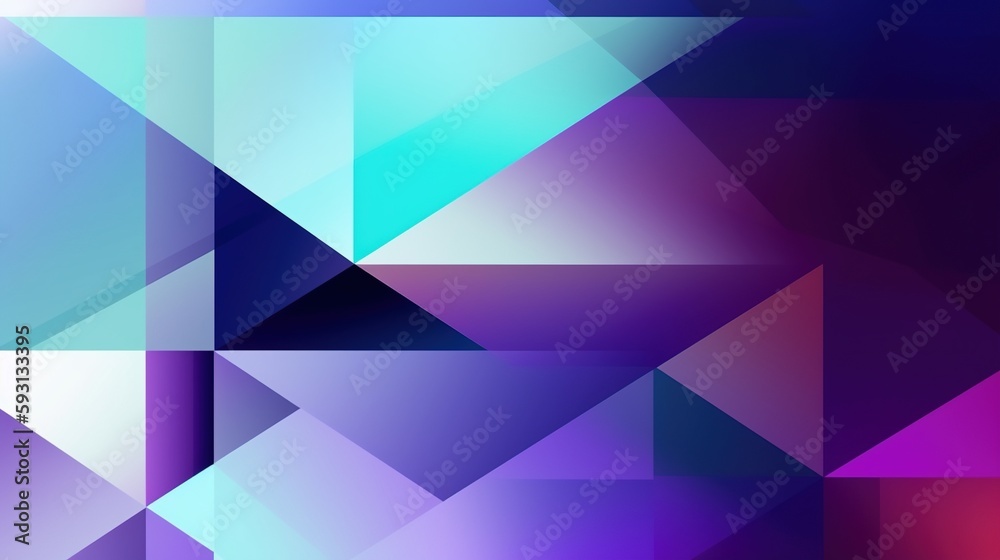 Obraz premium Abstract geometric background with colorful triangles.Generative Ai