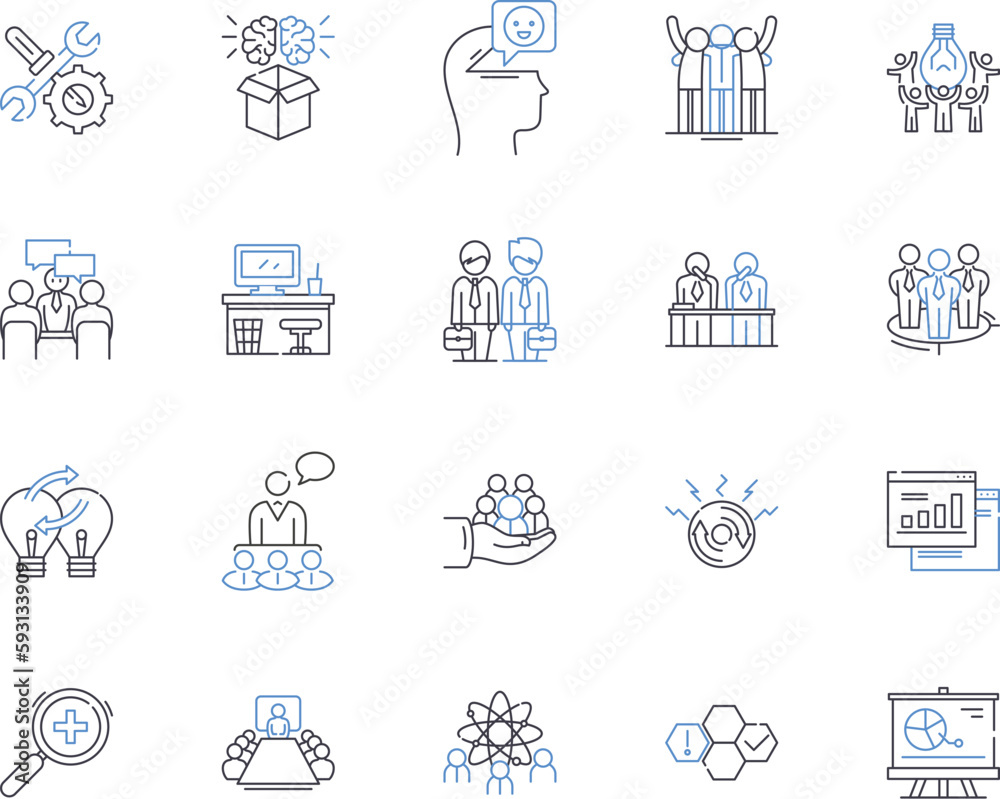 Department colleagues outline icons collection. Co-workers, Peers, Colleagues, Compatriots, Staff, Teammates, Associates vector and illustration concept set. Comrades, Friends, Members linear signs Department colleagues outline icons collection. Co-workers, Peers, Colleagues, Compatriots, Staff, Teammates, Associates vector and illustration concept set. Comrades, Friends, Members linear signs
