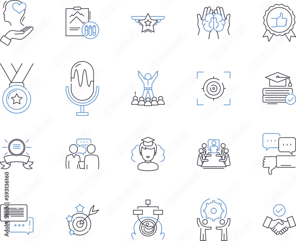 Education business outline icons collection. Education, Business, Learning, Training, Schools, Colleges, Classes vector and illustration concept set. Instructors, Tutors, Certification linear signs Education business outline icons collection. Education, Business, Learning, Training, Schools, Colleges, Classes vector and illustration concept set. Instructors, Tutors, Certification linear signs