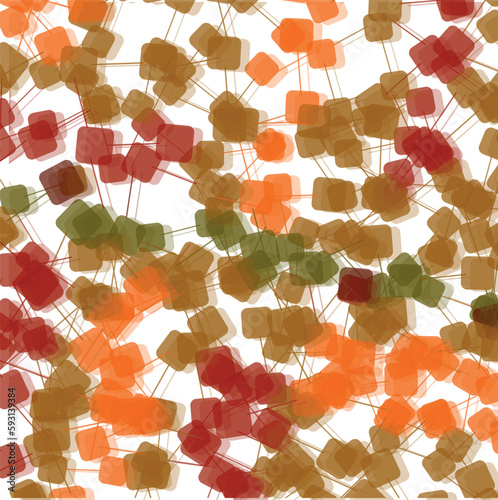 The chemical molecular structure mimics the food chain.