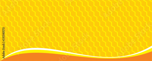 bee hive and wave background vector