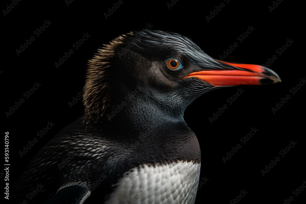 Naklejka premium Mr. Penguin. Generative AI