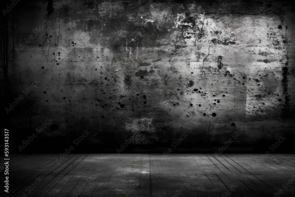 dark rocks in black and white. Generative AI dark rocks in black and white. Generative AI