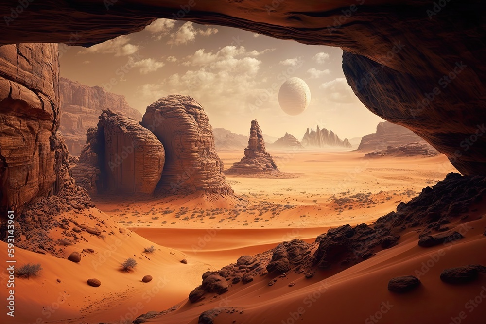 The desert, which provided the setting for several science fiction films, has a scenery that looks like it belongs on Mars. Generative AI