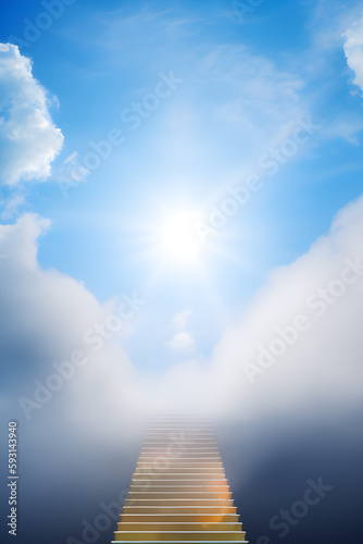Stairway To Heaven Through The Clouds