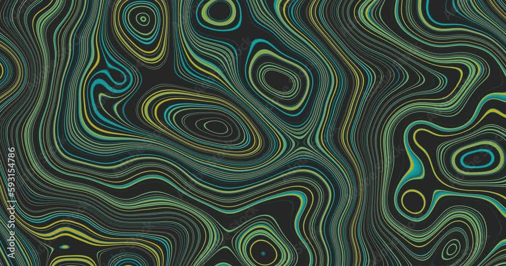 Abstract background with changeable stripes or curves. Relief map. Loop animated background Abstract background with changeable stripes or curves. Relief map. Loop animated background