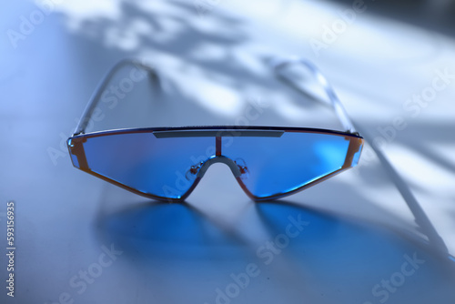 blue sunglasses summer vacation style