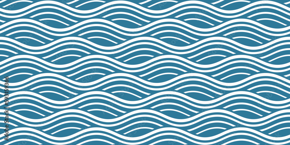 Seamless pattern with waves Seamless pattern with waves