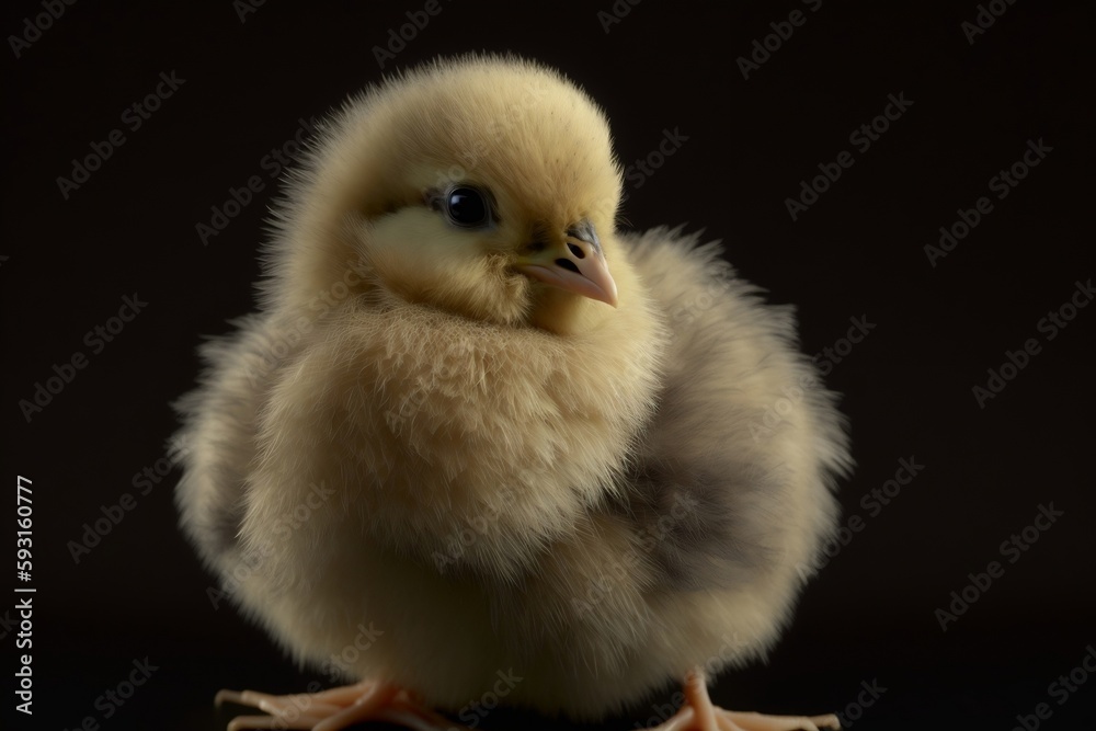 chicken portrait on black background chicken portrait on black background
