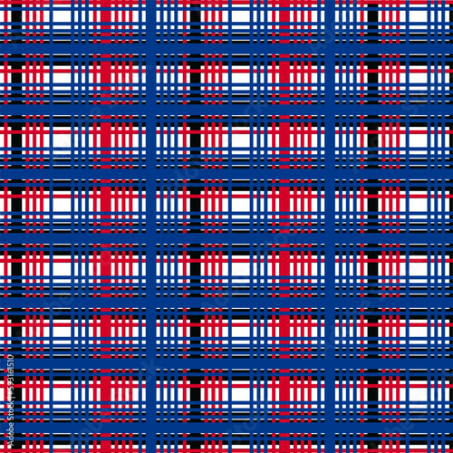 1970's style cyber tartan pattern