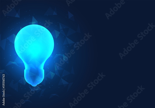 Background technology light bulb means coming up with creative ideas, starting a new business, or solving work problems that arise to get through a crisis, using a light bulb as a symbol.