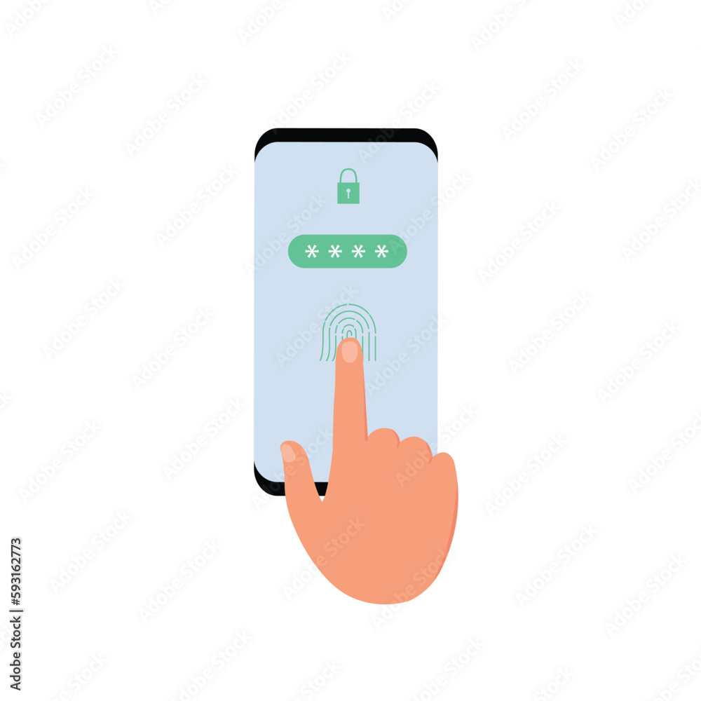 Mobile phone screen lock interface for lock screen, Hand enter password on smartphone. Mobile phone screen lock interface for lock screen, Hand enter password on smartphone.