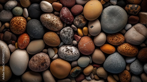 Pebble Stones Background, Image Ai Generated