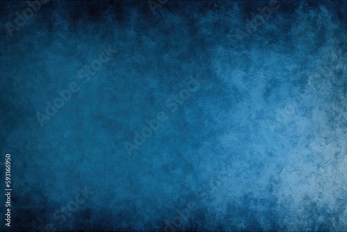 Abstract grunge blue navy Background, Texture. Beautiful empty stucco wall. Textured rough dark blue Surface. Creative Web banner or Wallpaper With Copy Space. Generative AI