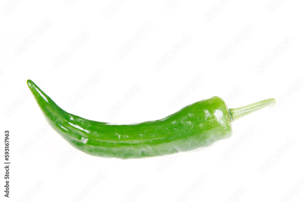Chilies are isolated in white background Chilies are isolated in white background