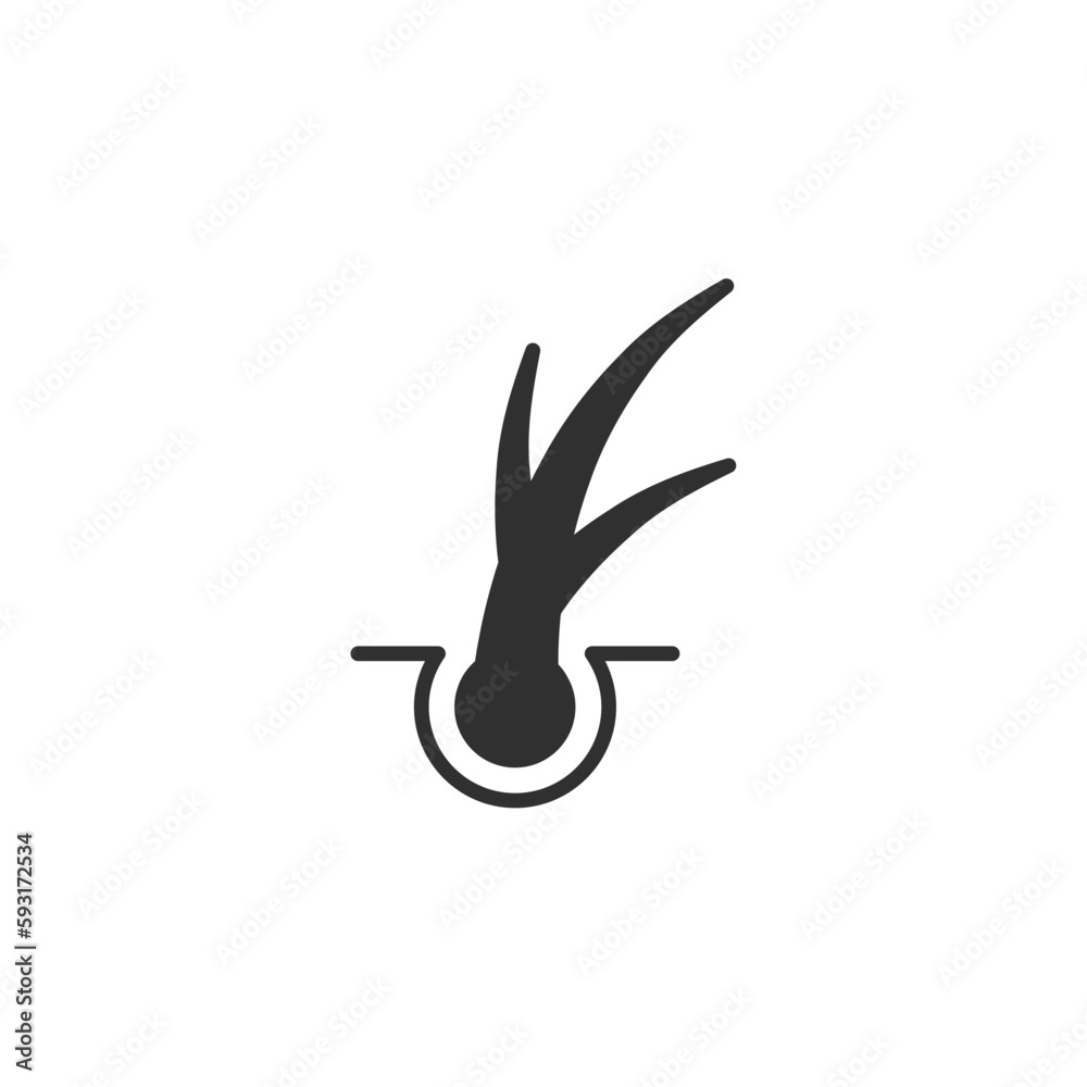 Obraz premium Hair icon, isolated Hair sign icon, vector illustration