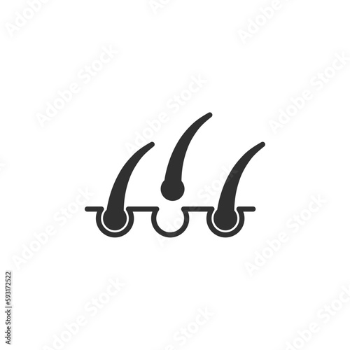 Hair icon, isolated Hair sign icon, vector illustration