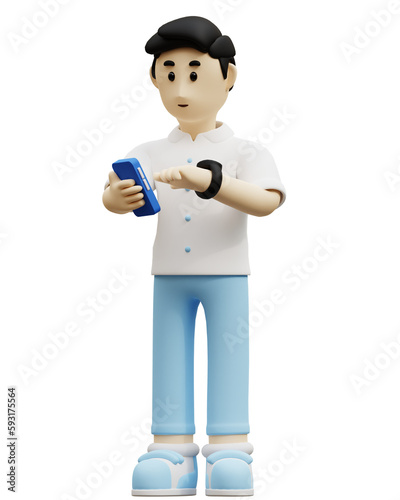 3d business men character figure in isolated background © Tempcraft