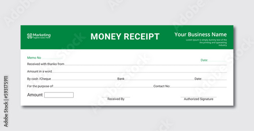Money Receipt template