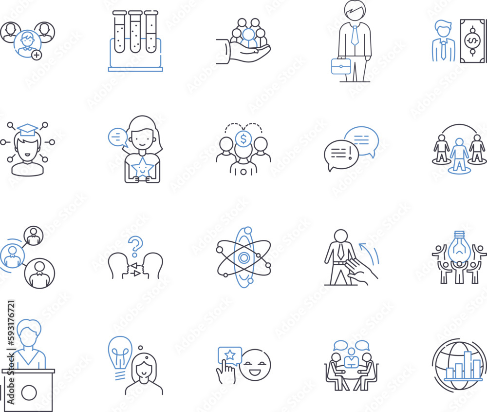 Gamification outline icons collection. Game, Play, Reward, Points, Quests, Leaderboard, Badge vector and illustration concept set. Achievement,Competition,Challenges linear signs