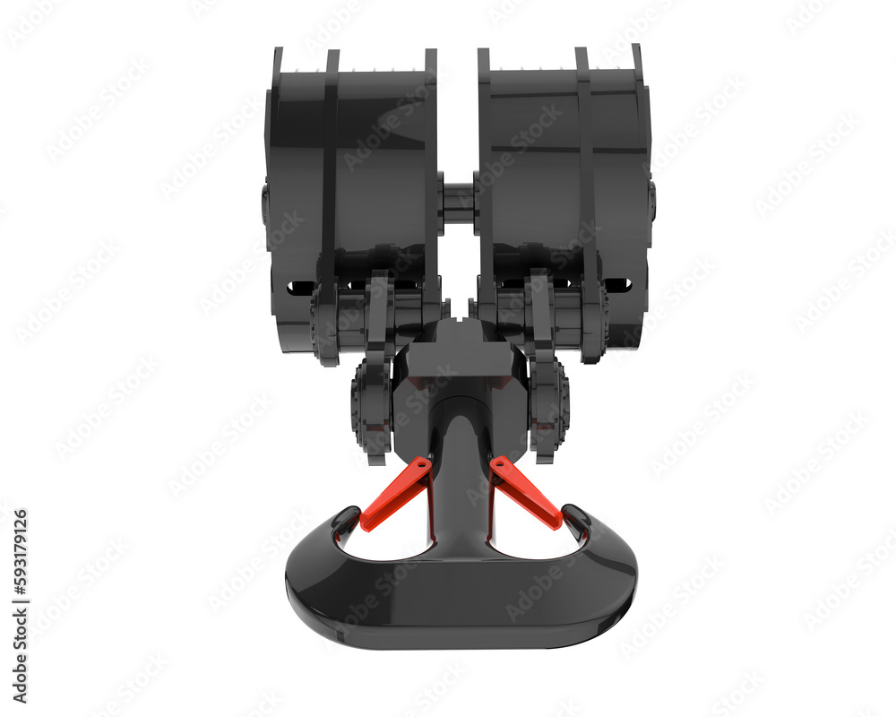Crane hook with wheel isolated on transparent background. 3d rendering - illustration Crane hook with wheel isolated on transparent background. 3d rendering - illustration