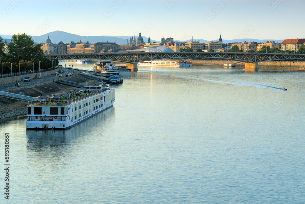 View of Danube river in Budapest