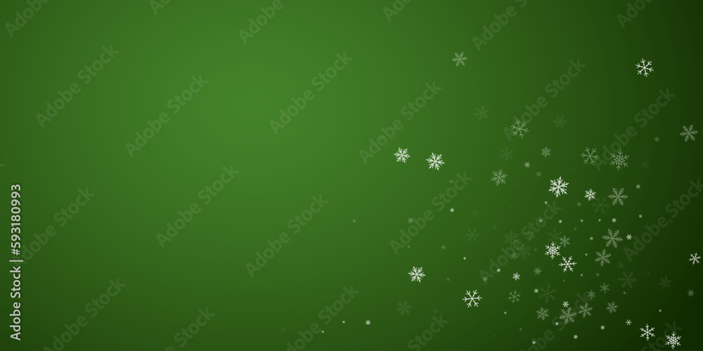 Snowfall overlay christmas background. Subtle