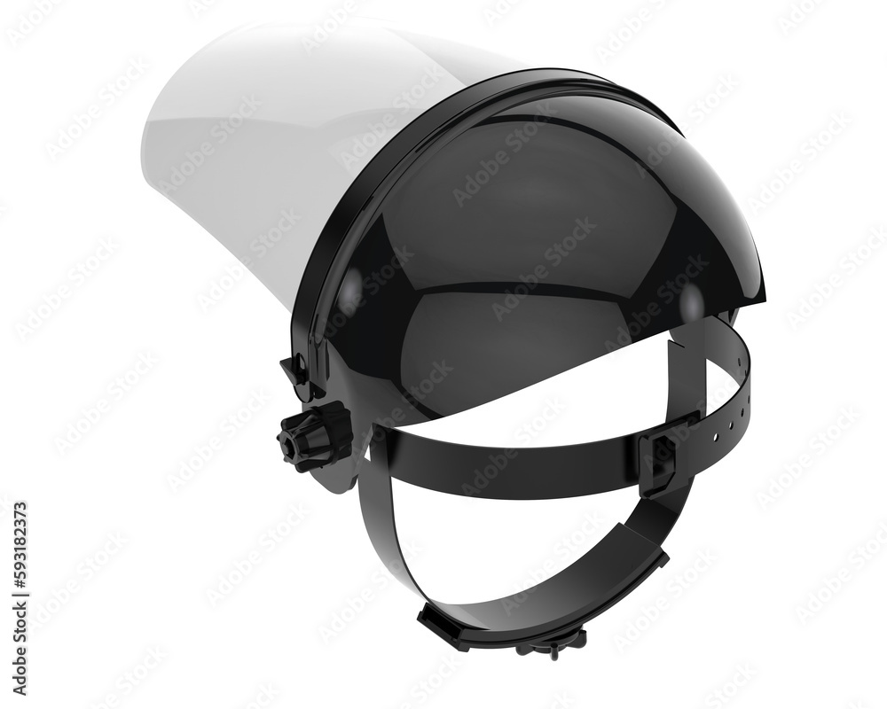 Fototapeta premium Face mask isolated on transparent background. 3d rendering - illustration