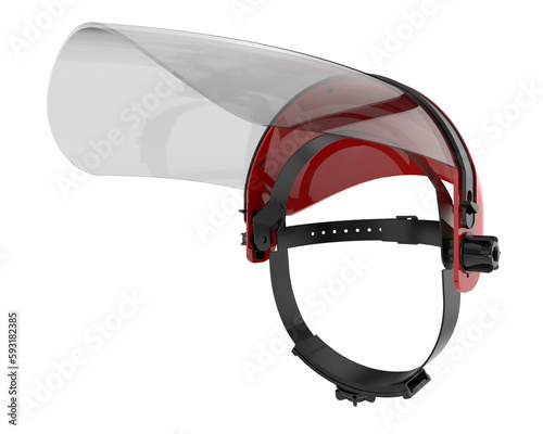 Face mask isolated on transparent background. 3d rendering - illustration