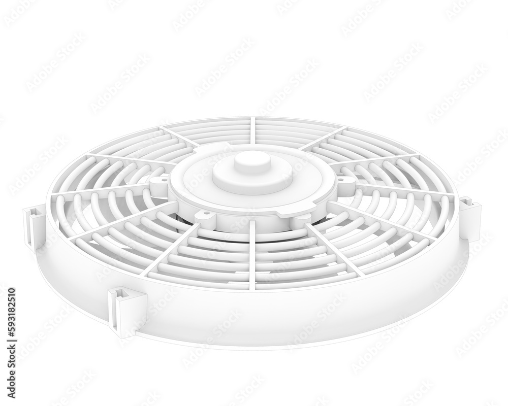 Fan isolated on transparent background. 3d rendering - illustration Fan isolated on transparent background. 3d rendering - illustration