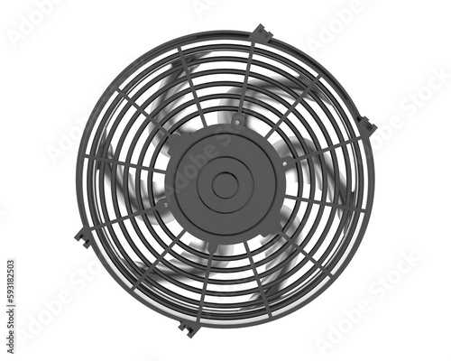 Fan isolated on transparent background. 3d rendering - illustration