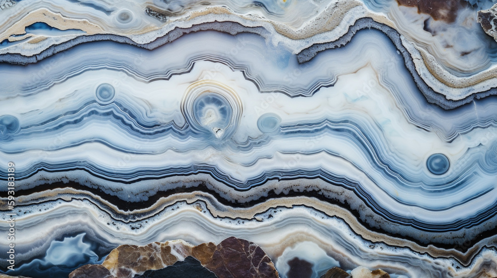 Blue Lace Agate texture background Generated AI Blue Lace Agate texture background Generated AI