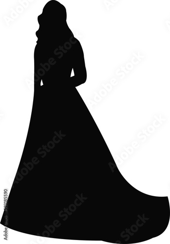 a woman body silhouette vector