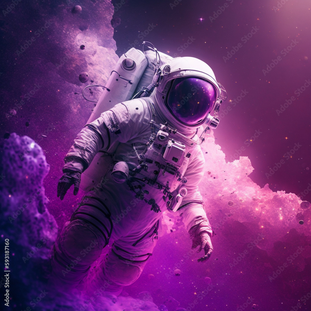 Fototapeta premium astronaut in space
