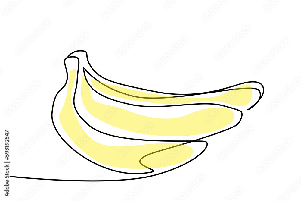 fresh healthy yellow banana grains food line art fresh healthy yellow banana grains food line art