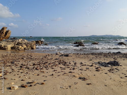 beach and sea