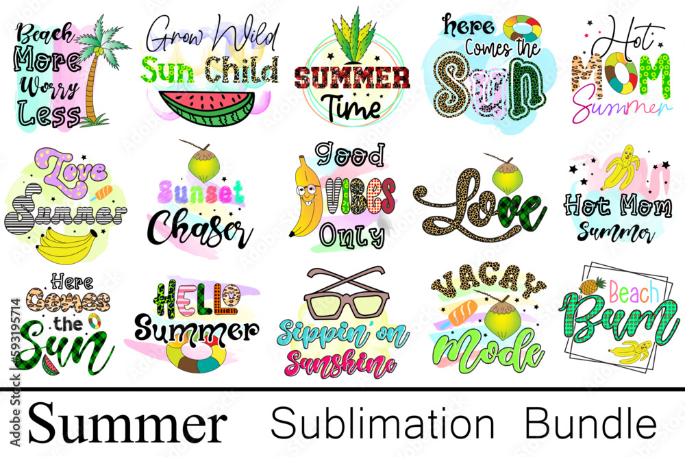 Summer Svg  Design Bundle