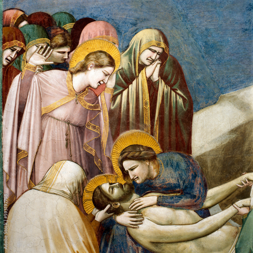 Obraz premium Padova, Cappella degli Scrovegni.Compianto sul Cristo morto