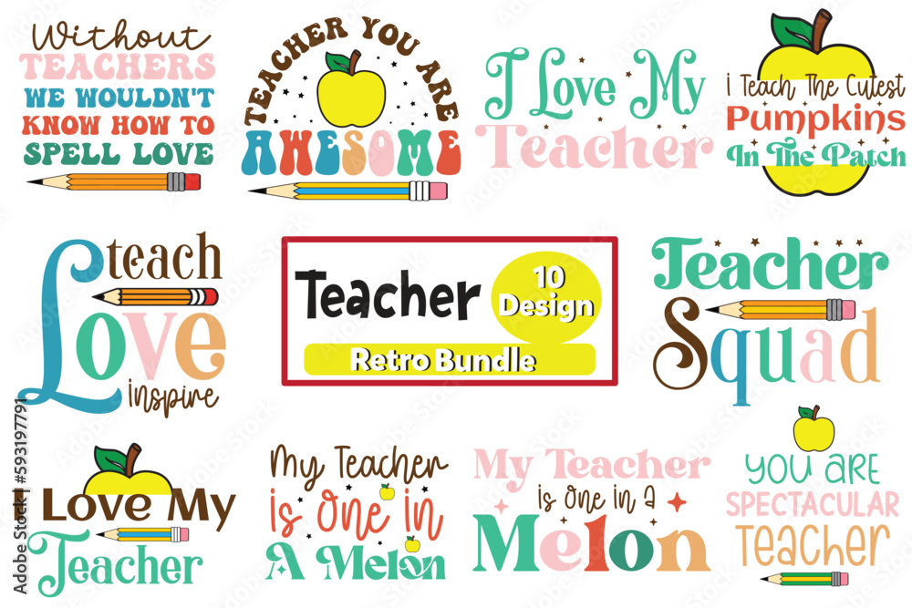Teacher Retro Design