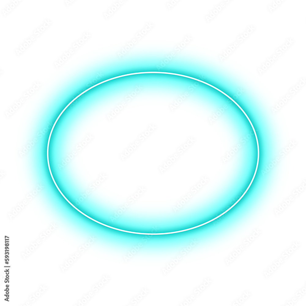 Neon Mint Ellipse Geometry Shape Outline Stroke Neon Mint Ellipse Geometry Shape Outline Stroke