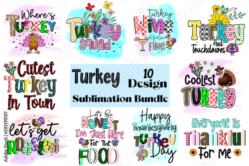 Thanksgiving Sublimation Design