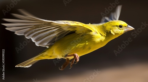 Canary in flight