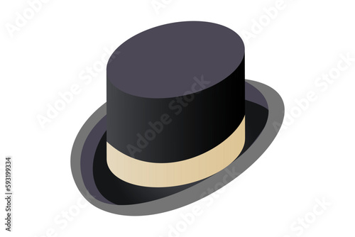 old black hat "top hat" of an aristocrat