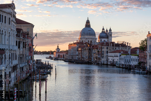 Venezia. Veduta aerea del Canal Grande verso La Salute