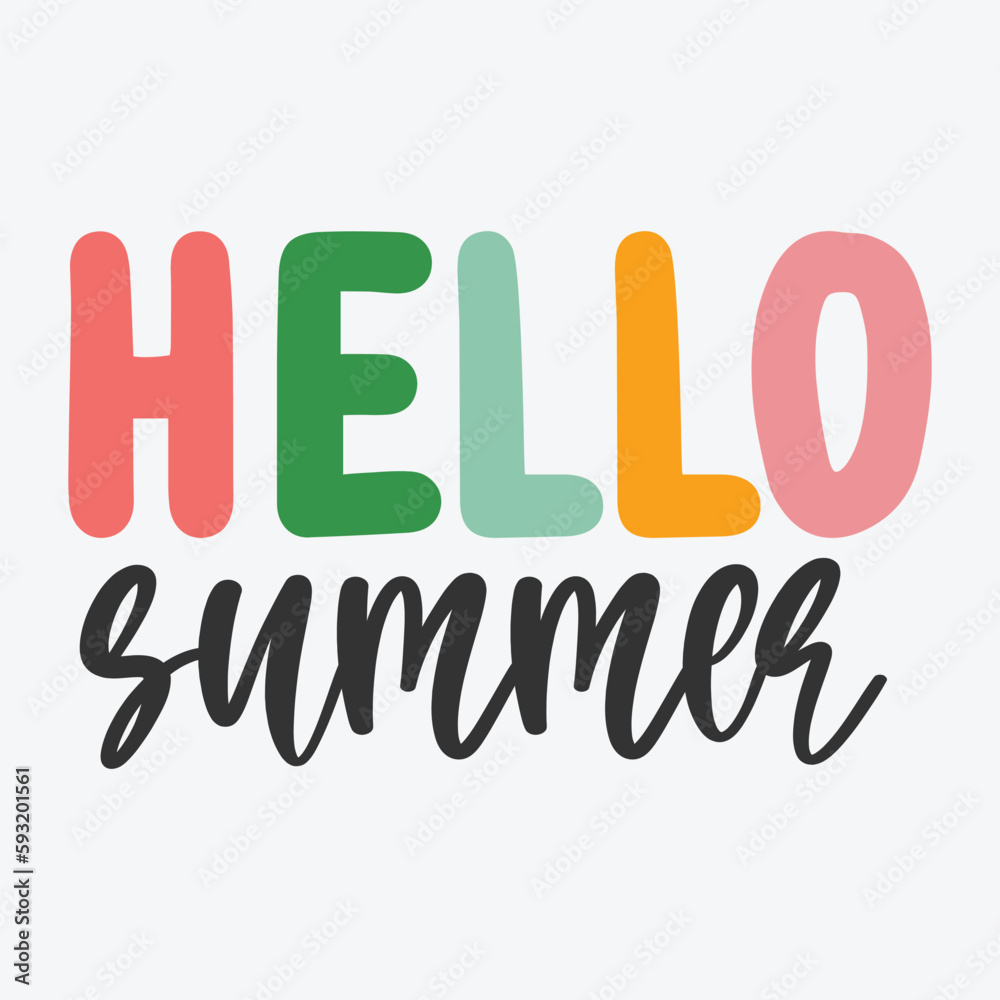 Hello summer SVG