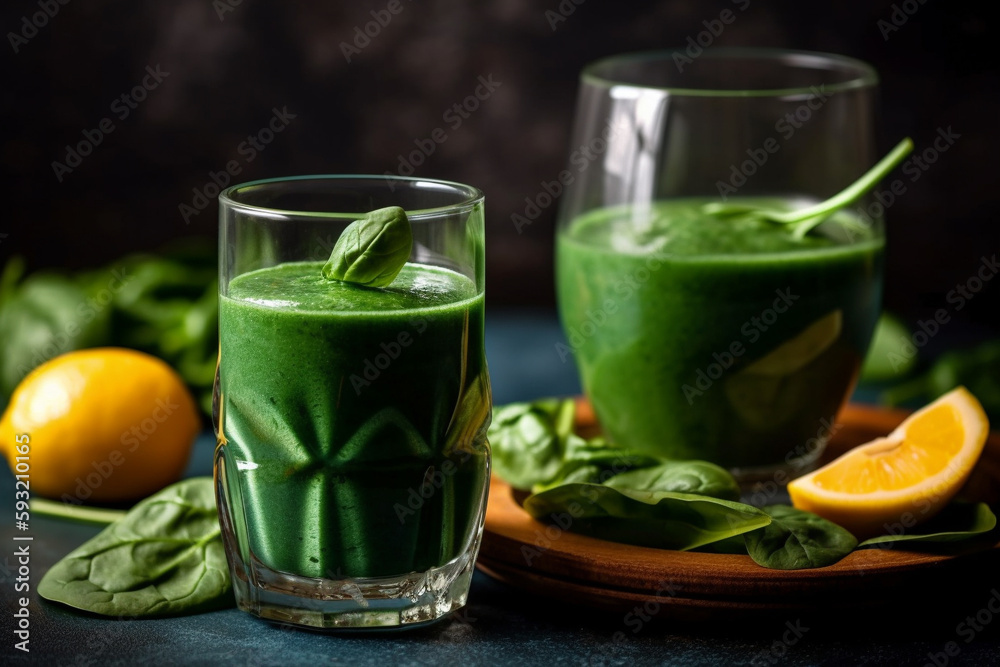 Freshly Squeezed Fruit for a Healthy Lifestyle. Ai generated.