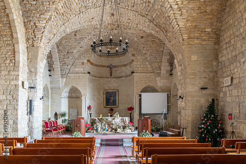 The Maronite Church of our Lady of the Hill in the village of Deir al-Qamar in Mount Lebanon, Deir al-Qamar, Lebanon photo