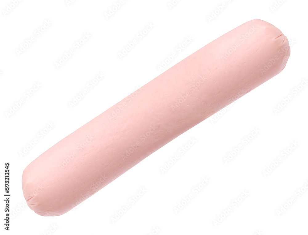 Sausage, transparent background, close up