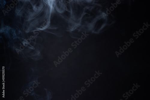 Smoke on black background overlay design element